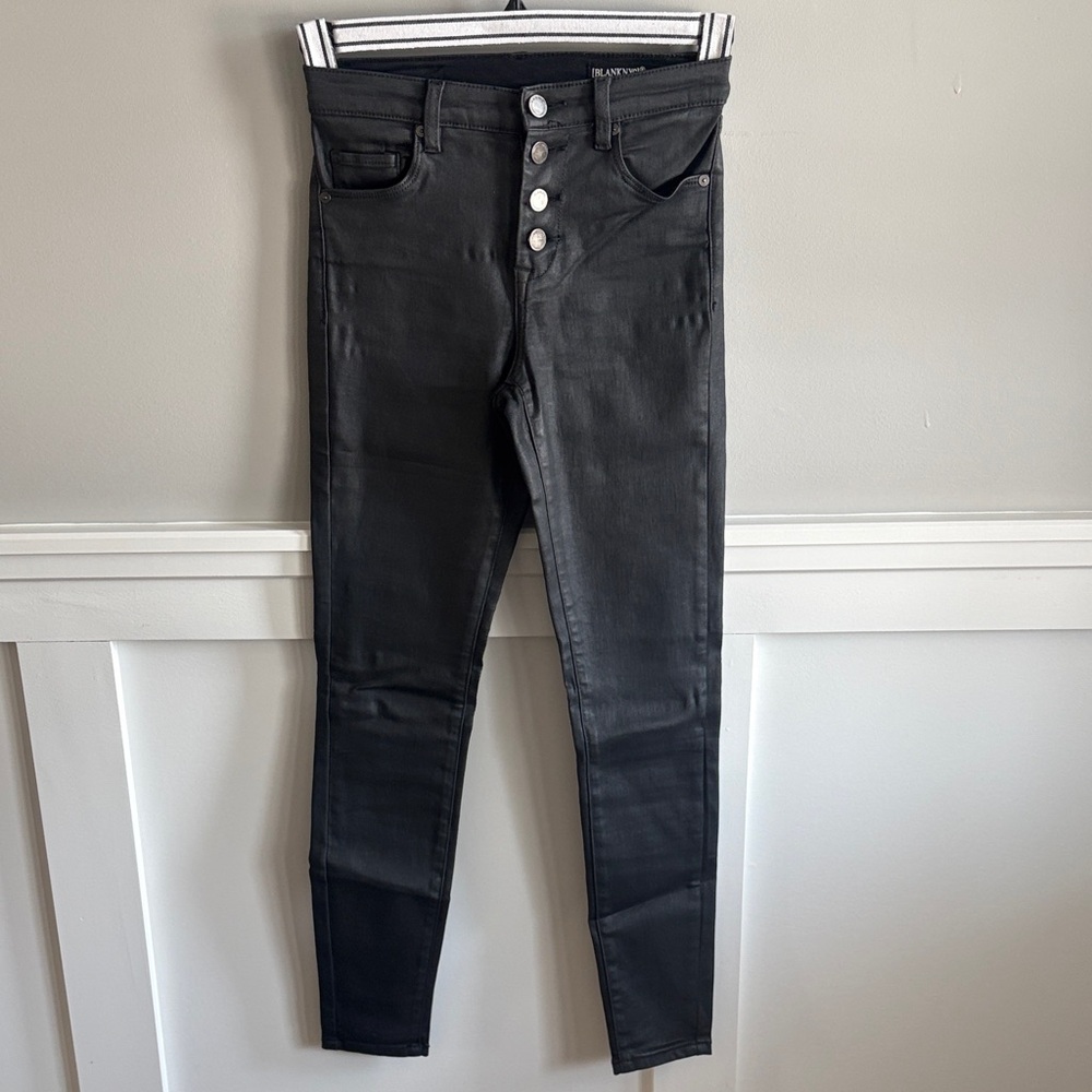 Blank NYC The Great Jones High-Rise Skinny Jeans in Black